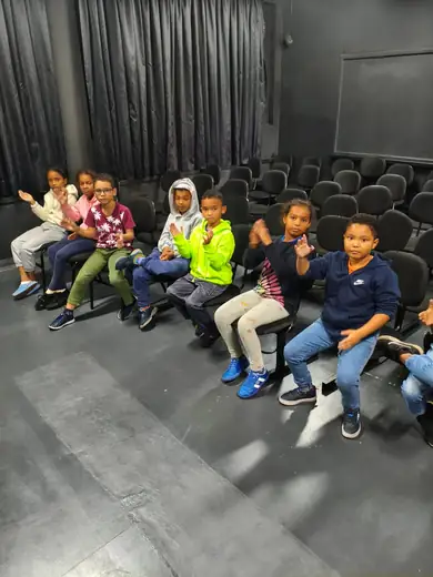 Aula do projeto de música na EMEB Aparecida Elias Draibe, em Maio de 2026
