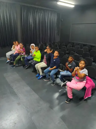 Aula do projeto de música na EMEB Aparecida Elias Draibe, em Maio de 2026