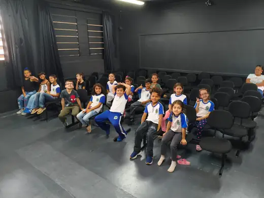 Aula do projeto de música na EMEB Aparecida Elias Draibe, em Maio de 2026