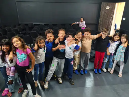 Aula do projeto de música na EMEB Aparecida Elias Draibe, em Junho de 2026