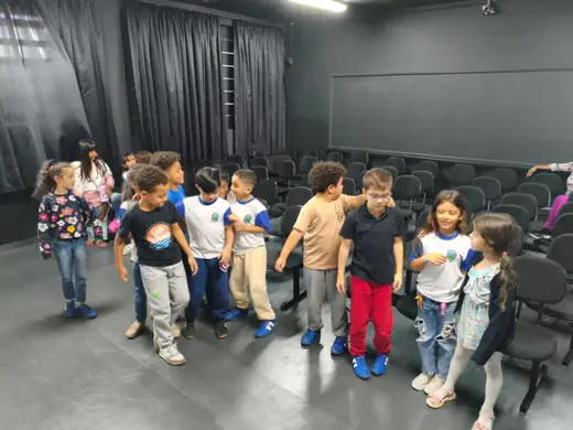 Aula do projeto de música na EMEB Aparecida Elias Draibe, em Junho de 2026