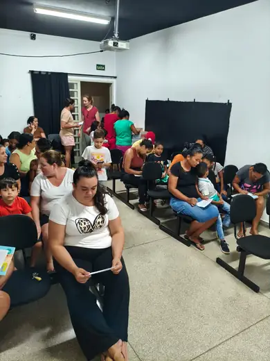 Aula do projeto de música na EMEB Januário Benvenuto, em Maio de 2026