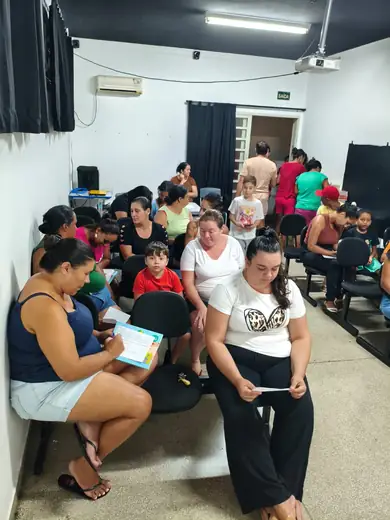 Aula do projeto de música na EMEB Januário Benvenuto, em Maio de 2026