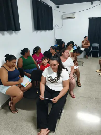 Aula do projeto de música na EMEB Januário Benvenuto, em Maio de 2026