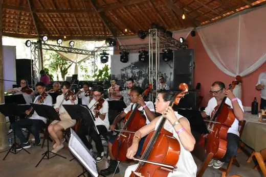 Apresentação de Orquestra de Cordas de Cajuru no I Festival da Diversidade Cultural