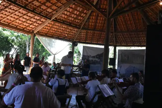 Apresentação de Orquestra de Cordas de Cajuru no I Festival da Diversidade Cultural