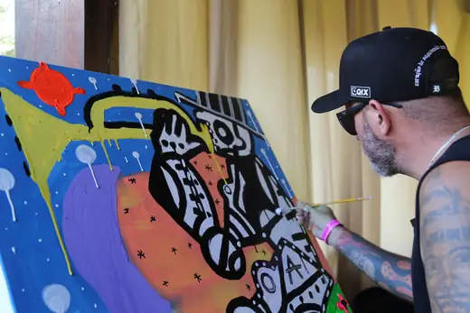 Feira de artesanato no II Festival da Diversidade Cultural