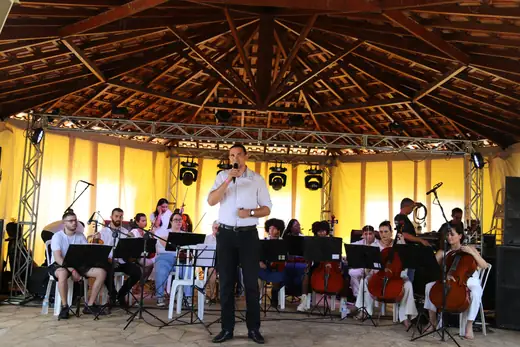 Apresentação de Orquestra de Cordas de Cajuru no II Festival da Diversidade Cultural