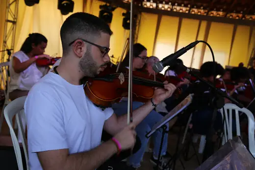 Apresentação de Orquestra de Cordas de Cajuru no II Festival da Diversidade Cultural