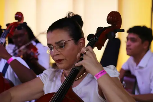 Apresentação de Orquestra de Cordas de Cajuru no II Festival da Diversidade Cultural