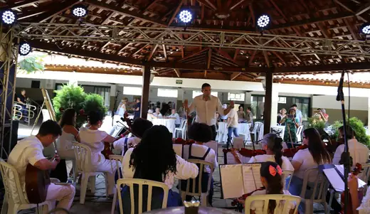 Apresentação de Orquestra de Cordas de Cajuru no II Festival da Diversidade Cultural