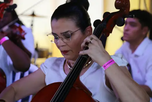 Apresentação de Orquestra de Cordas de Cajuru no II Festival da Diversidade Cultural