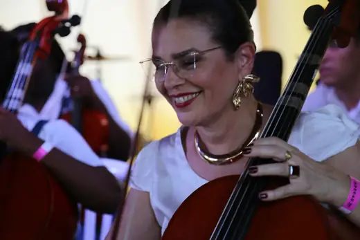Apresentação de Orquestra de Cordas de Cajuru no II Festival da Diversidade Cultural