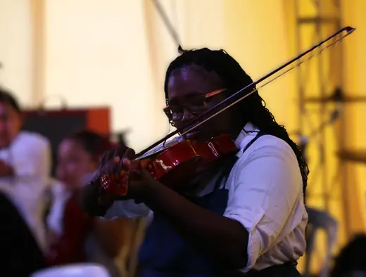 Apresentação de Orquestra de Cordas de Cajuru no II Festival da Diversidade Cultural