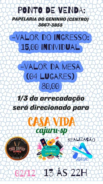 Peça de divulgação do I Festival da Diversidade Cultural
