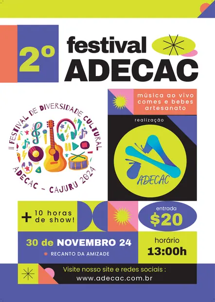 Peça de divulgação do II Festival da Diversidade Cultural