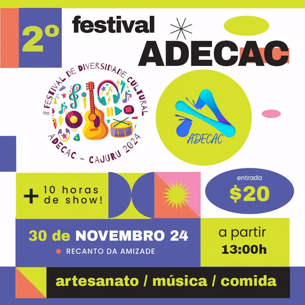 Peça de divulgação do II Festival da Diversidade Cultural