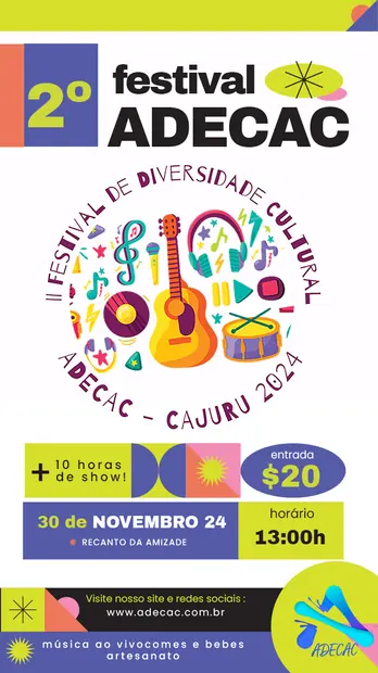 Peça de divulgação do II Festival da Diversidade Cultural