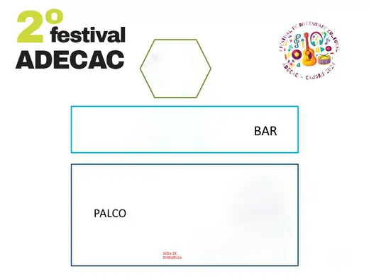 Mapa de palco do II Festival da Diversidade Cultural